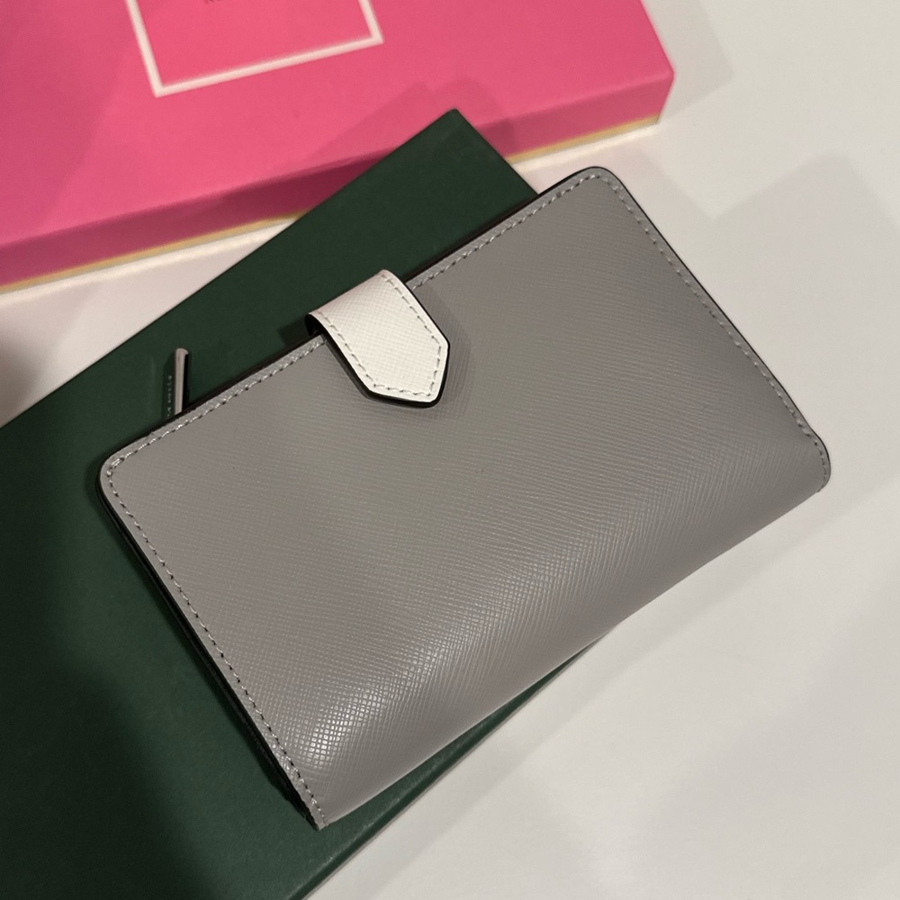 Kate Spade Two-Tone Gray and White Wallet - Picture 2 of 7